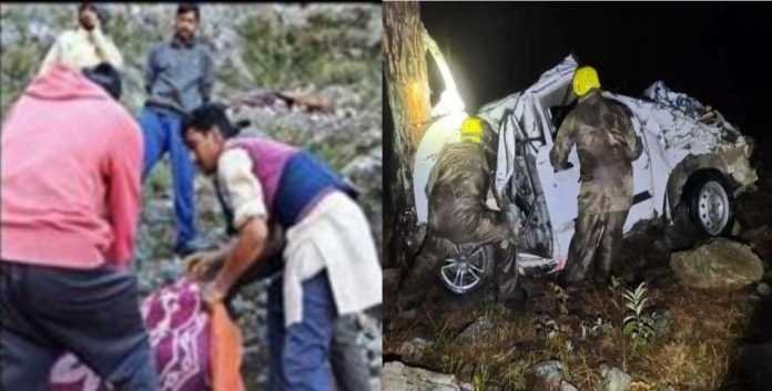 Three people die as car fell into Ditch in kalsi dehradun