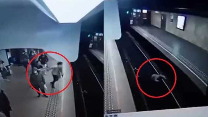 Train driver applied emergency brake to save woman's life