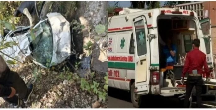 Car fell into Ditch in Champavat three teachers died Car fell into Ditch in Champavat three teachers died
