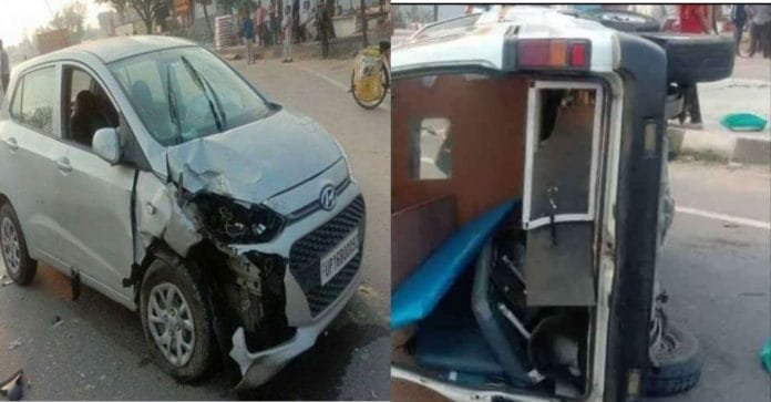 Car collides with ambulance in Haridwar, patient dies on the spot