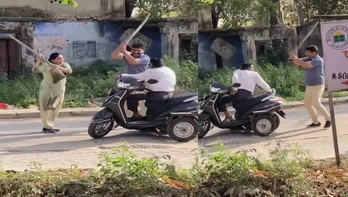 Divyang person kept begging for his life, but husband and wife kept raining sticks, video went viral