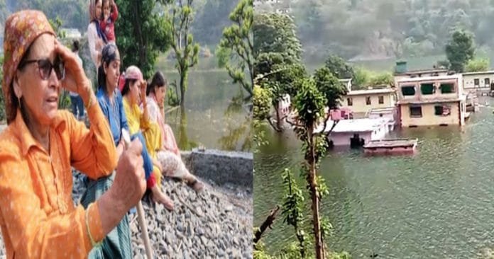 Uttarakhand's Lohari village submerged, people cried after seeing their houses sinking