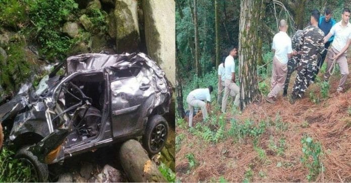 Car fell into Ditch in Pithoragarh 2 ssb jawan died