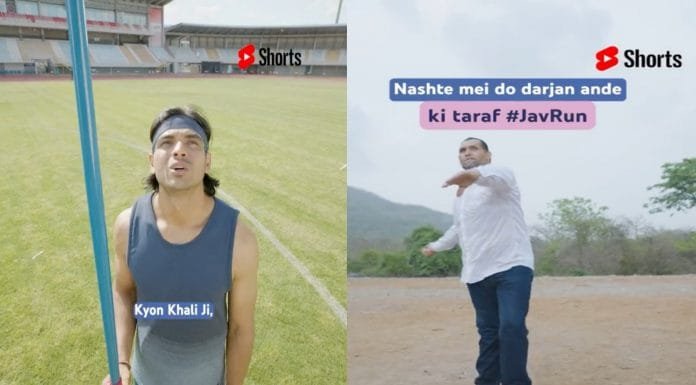 Neeraj Chopra gives Javelin Challenge to Great Khali, watch video