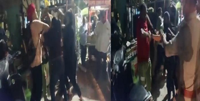 High voltage drama of girls on the road in Ghaziabad