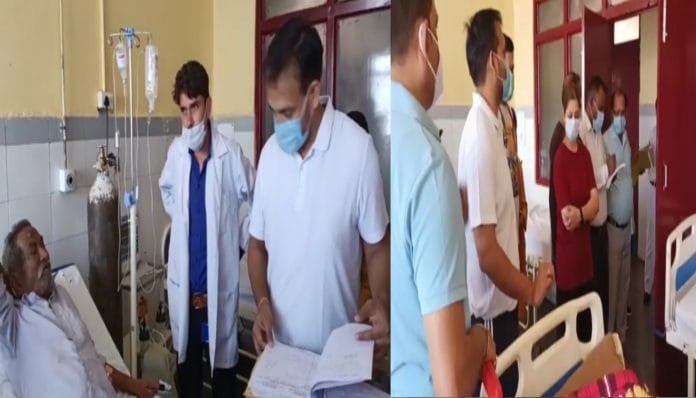 Tehri DM seen in the role of doctor, treated four patients himself