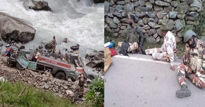 Picsart_22-08-16_13-48-23-318 ITBP personnel's bus fell into a ditch, 6 killed, many injured