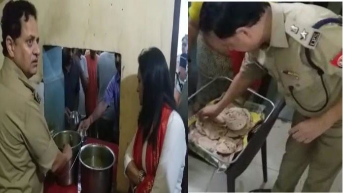 Mainpuri SP Akmlesh Dixit inspected the police line mess