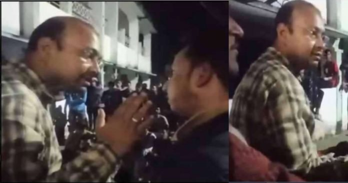 Picsart_22-08-22_14-42-01-040 Congress leader nitin Bisht and pauri sdm akash joshi video