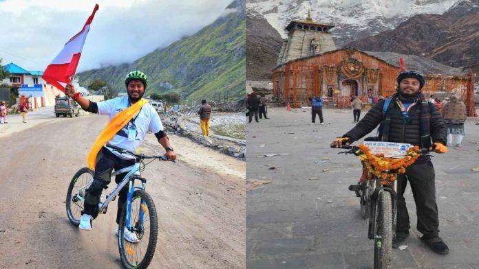 Someshwar of Chamoli set out on a cycle journey of 12,000 KM