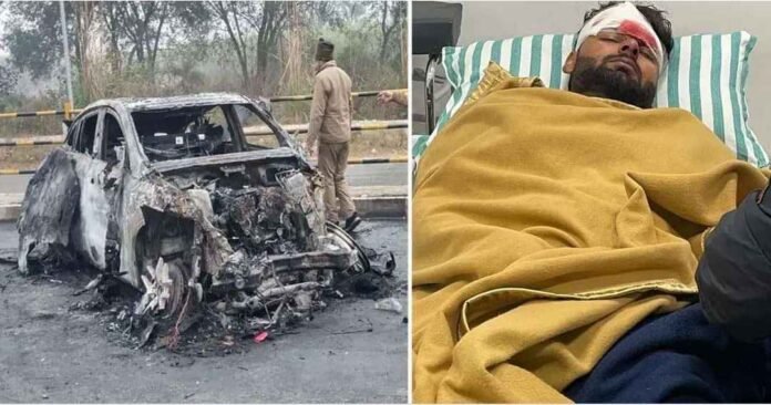 Indian cricketer rishabh pant car accident