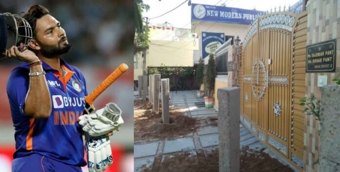 Railway put pillars outside cricketer rishabh pant house in roorkee