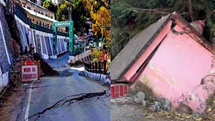 The first accident happened in Joshimath, the temple collapsed, the landslide is taking a terrible form