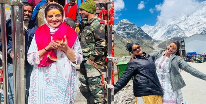 Bhojpuri actress Akshara Singh reached Kedarnath Dham, shared special message for fans Bhojpuri actress Akshara Singh reached Kedarnath Dham, shared special message for fans