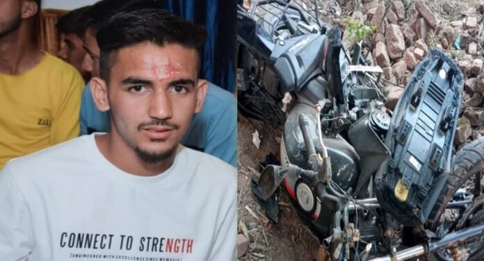 Uncontrolled bike fell into the ditch in Pithoragarh
