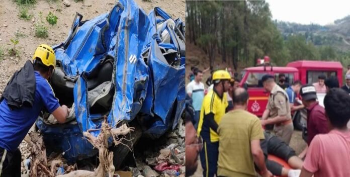 Alto car fell into ditch in almora Alto car fell into ditch in almora