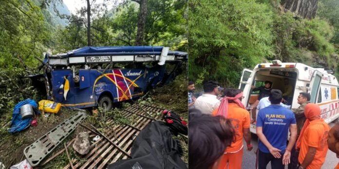 Bus carrying passengers from Gangotri to Uttarkashi fell into a ditch