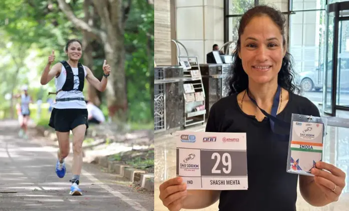 Major Shashi Mehta of Uttarakhand completed 100 km race in 10 hours 24 minutes Major Shashi Mehta of Uttarakhand completed 100 km race in 10 hours 24 minutes