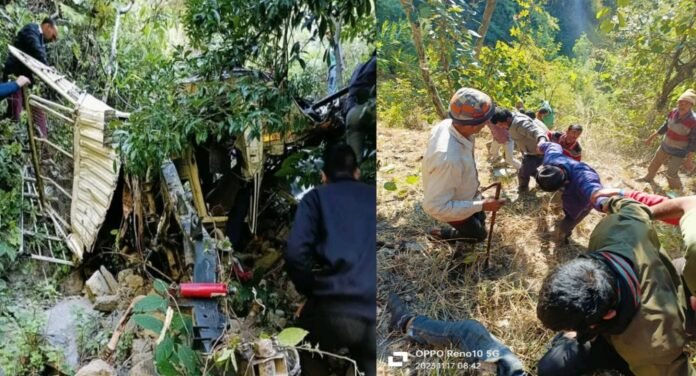 Max fell into ditch in nanital