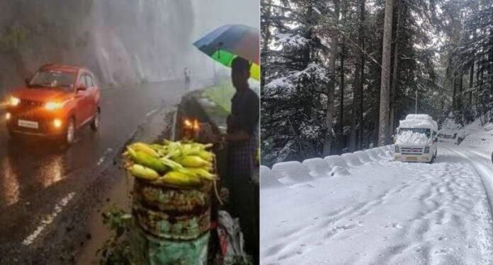 Rain and snowfall in uttarakhand before new year