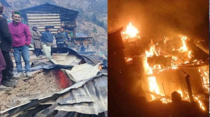 9 houses burnt to ashes in Uttarkashi fire, 25 families homeless
