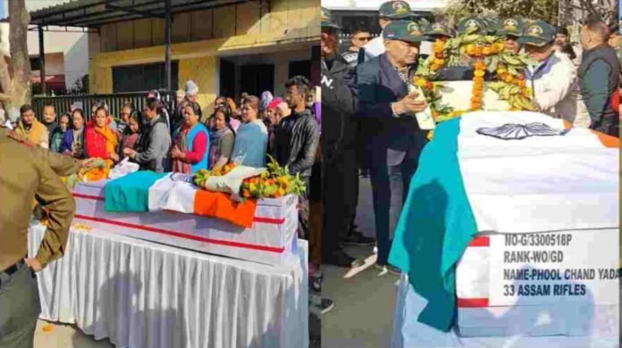 Assam rifle Jawan phool singh martyred in Manipur