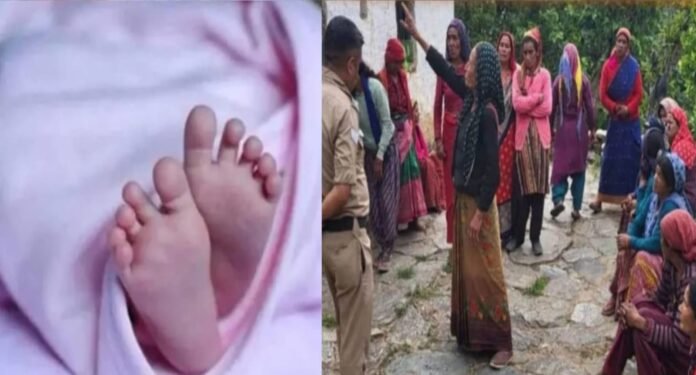 Newborn body found in cow dung in chamoli garhwal