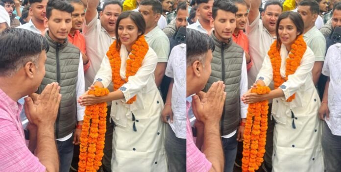 Haldwani MBPG College's former student president Rashmi Lamgadia became village head… Haldwani MBPG College's former student president Rashmi Lamgadia became village head…