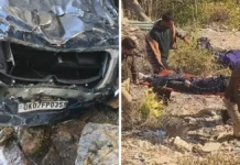 टिहरी में कार अनियंत्रित होकर 200 मीटर नीचे खाई में गिरी, उत्तर प्रदेश के कार चालक की मौके पर मौत In Tehri, the car lost control and fell 200 meters into a gorge, the driver from Uttar Pradesh died on the spot.
